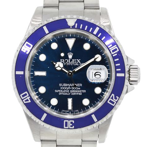 rolex 16610ln|Rolex 16610 blue bezel.